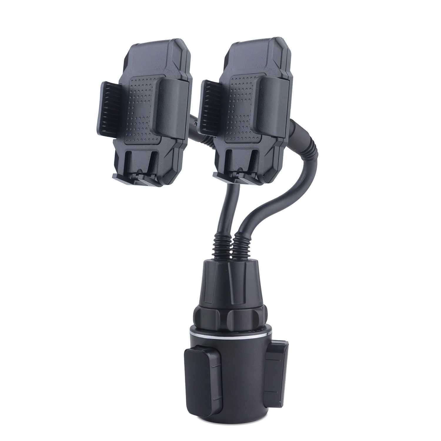 New 360 Degree Car Cup Holder Mobile Phone Mount Adjustable Angle Height Stand for Smart phone 35-67 Cellphone C251210