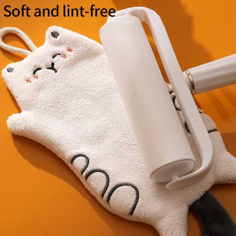Hand Towel Kitchen Hanging Towels Double-thickness Absorbent Hand Towels for Bathroom Kitchen Cleaning Rags Hanging Towel C251210