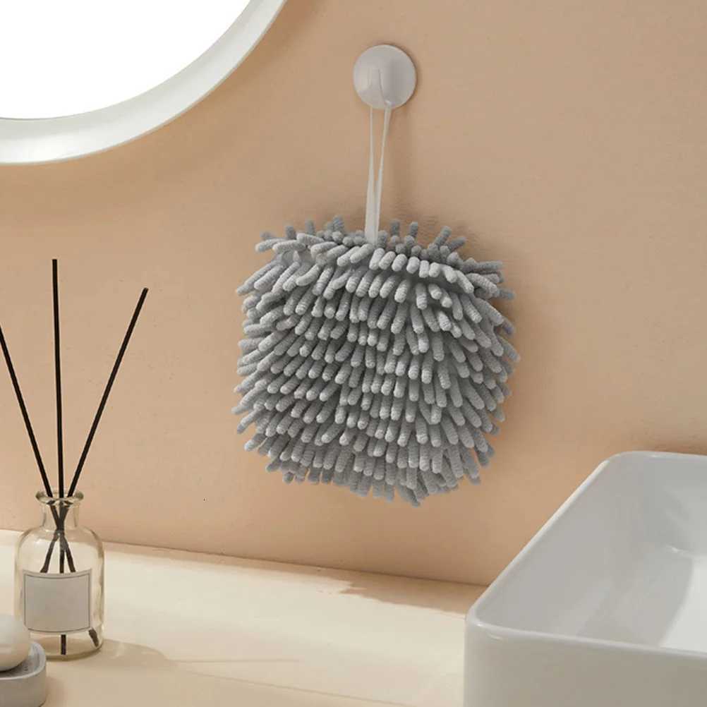 2Pcs Quick Dry Hand Towels Chenille Bath Towels Smooth Gentle for Skin Spherical Shape Decorative Home Office Travel Essential C251210