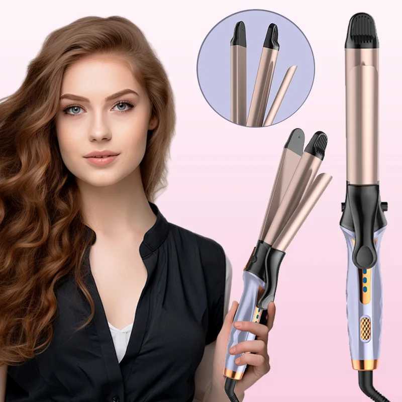 2 in1Curling Iron Hair Straighteners Ceramic Curling Iron and Straightener Women Iron Straightener Plate Clip Hair Styling ToolsT251210