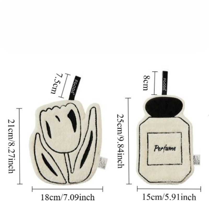 luxury Thickened Cute Hand Towel Hanging Washcloth Super AbsorbentLint-Free Kitchen Dishcloth Bathroom Hand Towel C251210