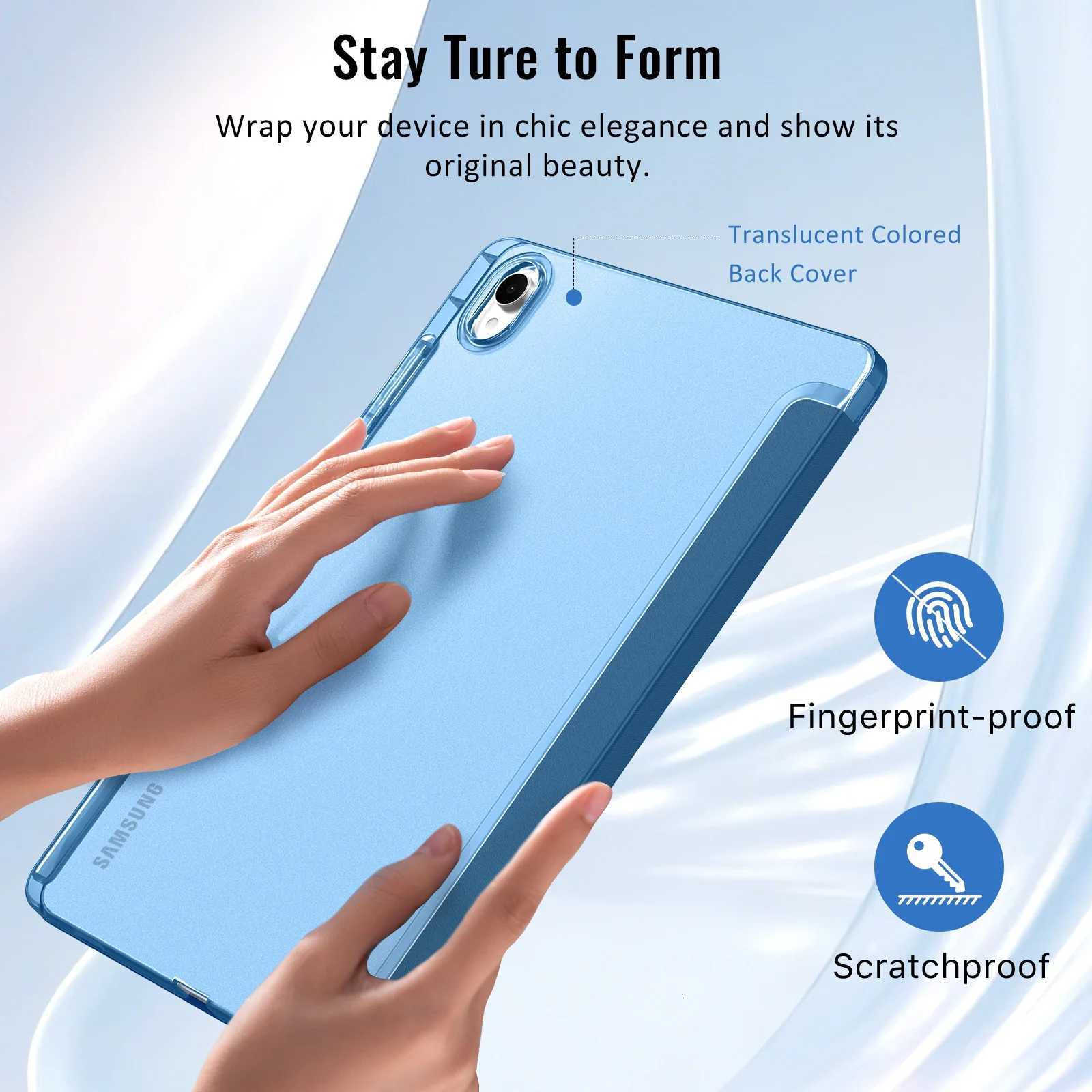 MoKo for Galaxy Tab S11 Case 11 Inch 2025 SM-X730/SM-X736B with S Pen HolderSlim Light Trifold Protective PC Cover H251210