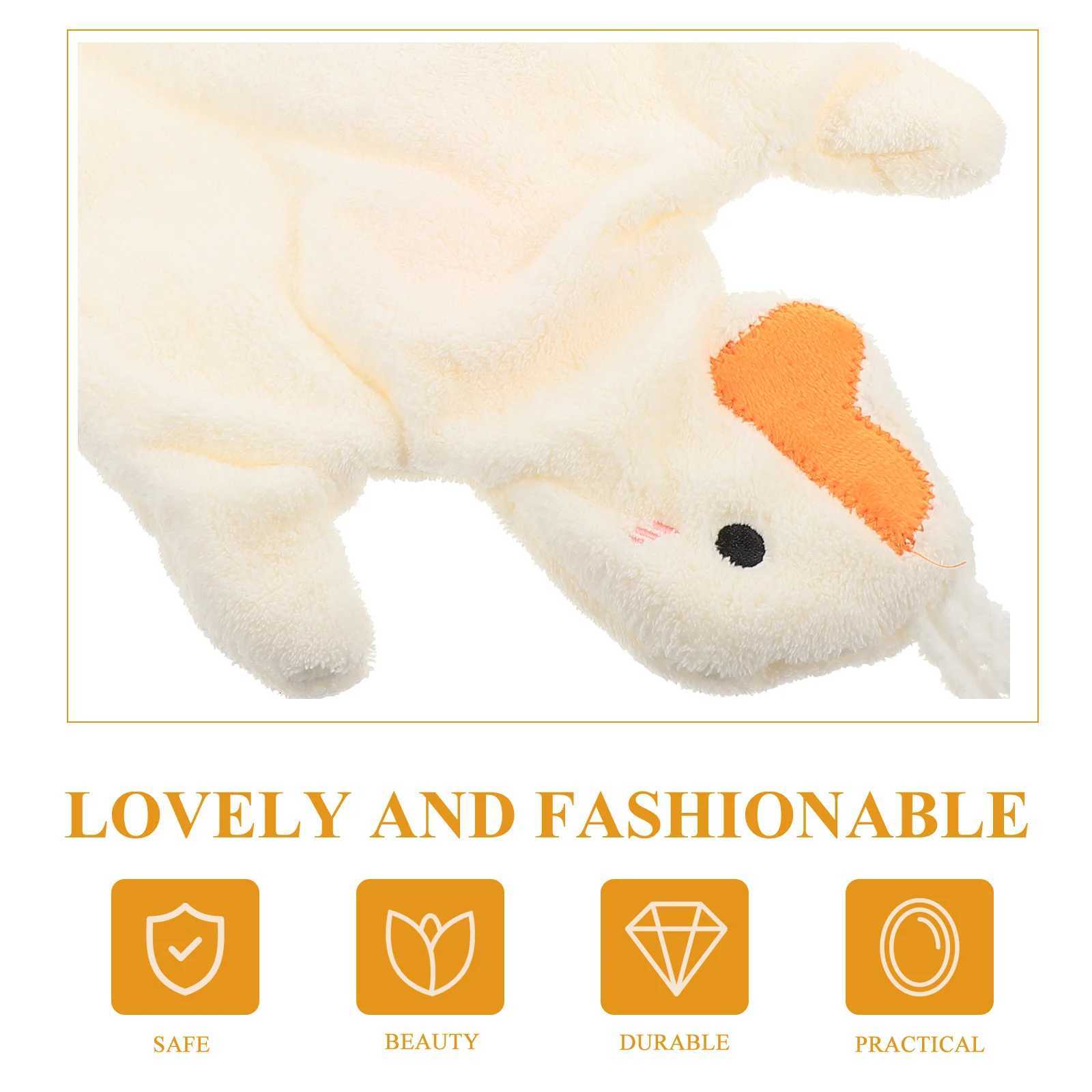 2Pcs Cute Duck Hand Towels Coral Fleece Absorbent Quick Drying Home Kitchen Bathroom Hanging Hand Towels C251210