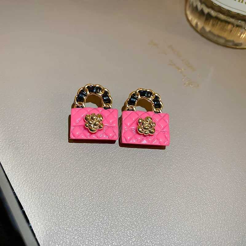 Pu Leather lia wer Dangle Earrings French Niche Light Luxury tote she Drop Jewelry Y251210