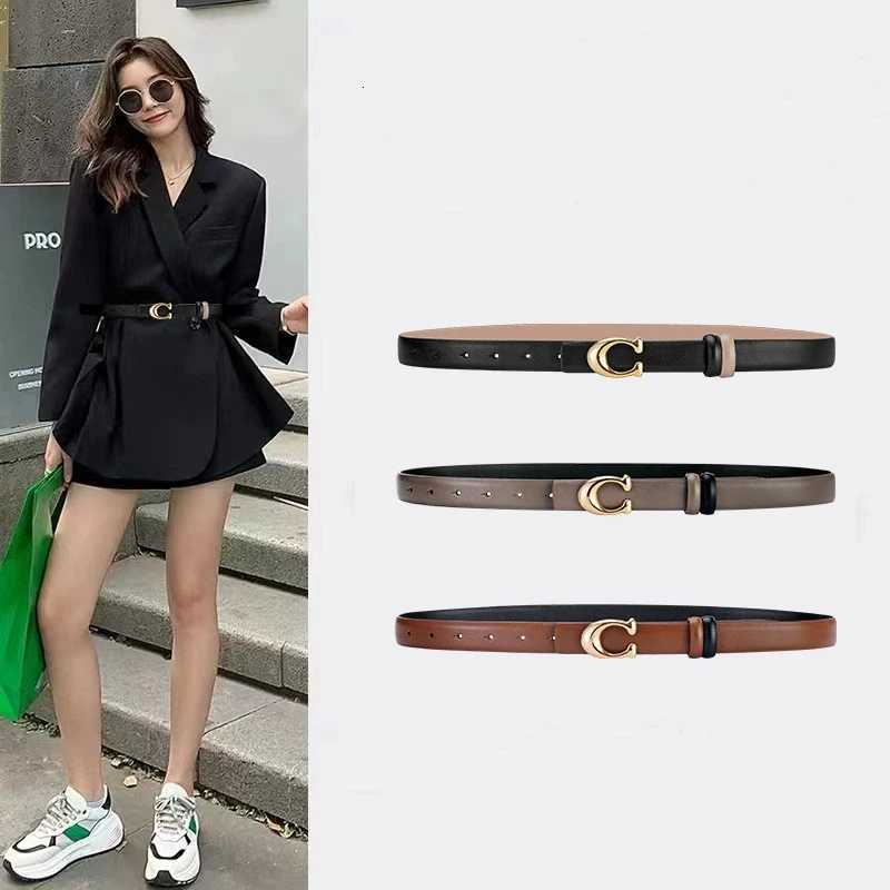 Luxury New Fashion C-shaped Smooth Buckle Durable Belt With Womens Business Casual Soft Belt Trendy Birthday Gift For Women Y251210