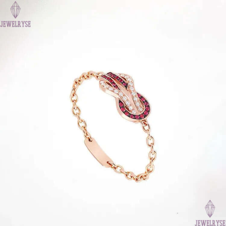 Top grade 2025 summer autumn newest classic twist designer ring for women girls nature red stone crystal 18k rose gold diamond zircon link chain rings