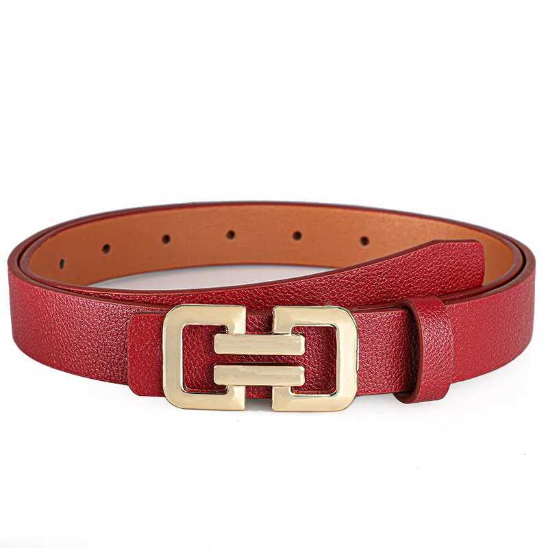 Luxury Womens Faux Leather Belts with Golden Buckle - Adjustable Casual Thin Belt for Jeans Pants Skirts - Durable Fashion Accessory Y251210