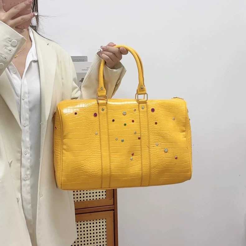 Large Capacity Travel Duffels Storage Bagodile Pattern Color Diamds Crossbody Shoder BagCmuter Street Trend Tote Bag Y251209