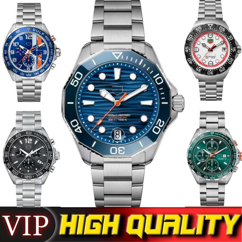 Tagity Heuererity Watch AAA Designer High Quality Watch F1 Luxury Superclone Aquaracers Watch Chronograph Mens Watch Man Quartz/automatic Watch With Box Gift f457f