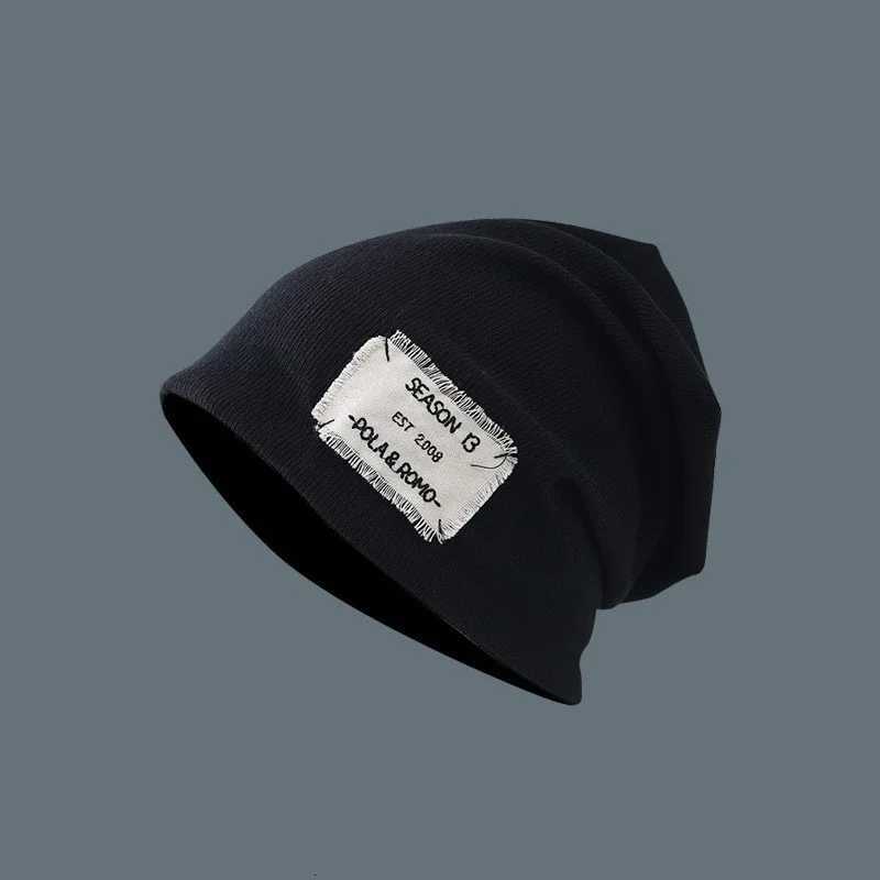 Luxury Autumn Spring Knitted Slouchy Beanie Women Baggy Soft Warm Hat Solid Color Ladies Stretch Slouchy Cap Skullies Beanies Y251209