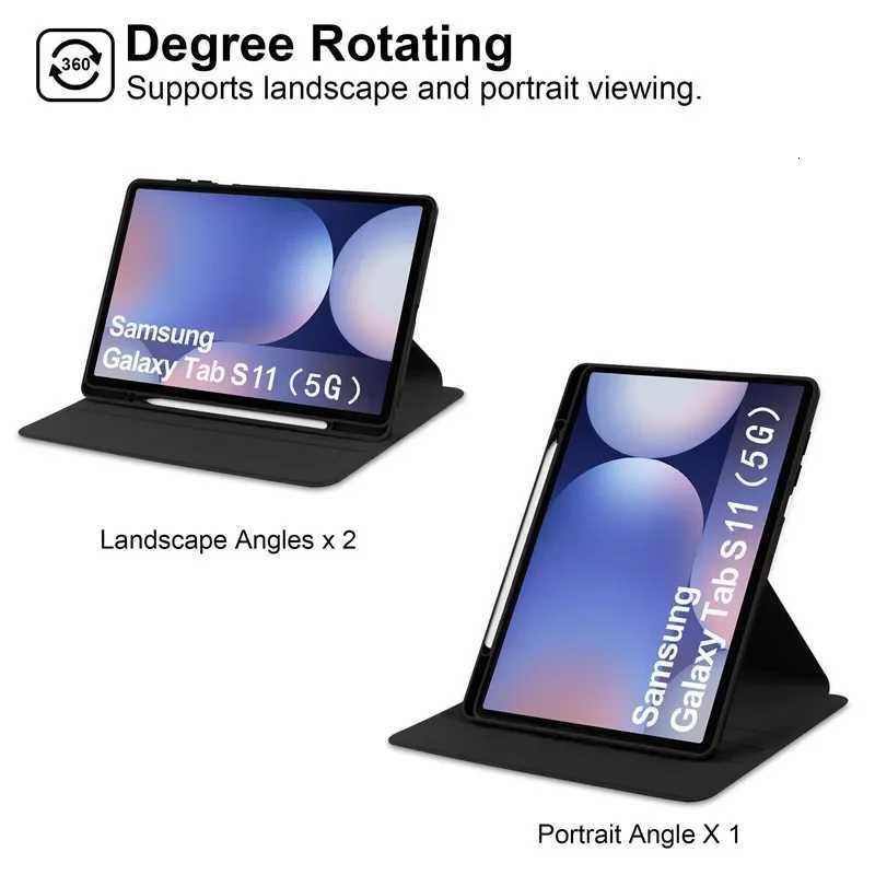For Galaxy Tab S11 tra 2025 5G SM-X930/X936 S10 Lite FE A11Plus A8 11 131 87 Case Acrylic Rotating Stand Tablet Case H251210