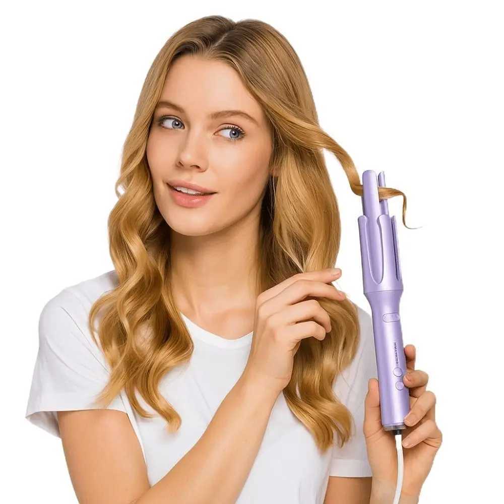 32mm Automatic Rotating Curler Big Wave Fast Heating Automatic Curler Iron US Plug Portable Styler Stick Does Not Hurt HairT251210