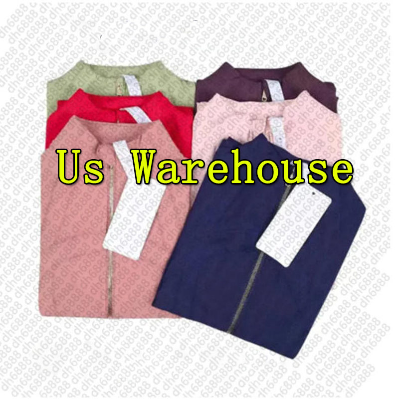 Yoga short jakets WomenDefine Workout Sport Coat Fitness gold zipper Jacket Sports Quick Dry Activewear Top Solid Zip Up Sweatshirt Sportwear