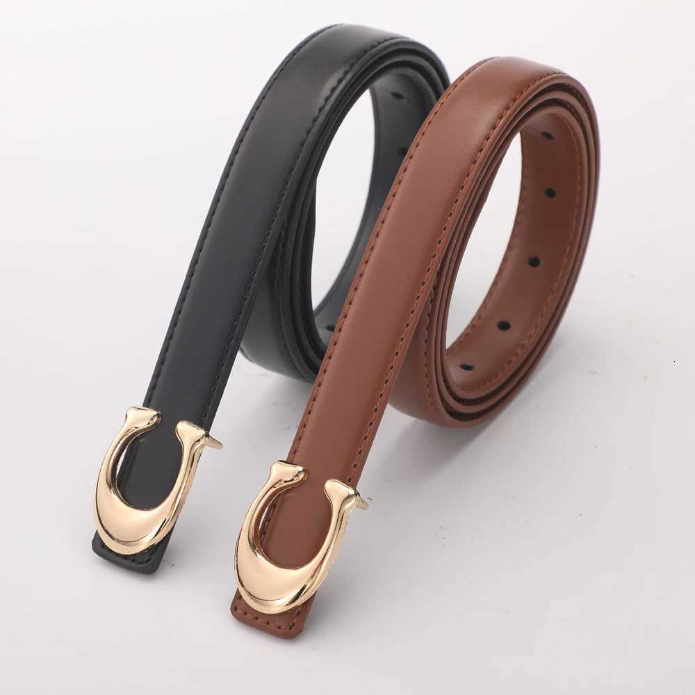 Luxury New Soft C-type Smooth Buckle Belt Business Versatile Casual Belt Fashion Womens Clothing Accessories Wholesale Y251210