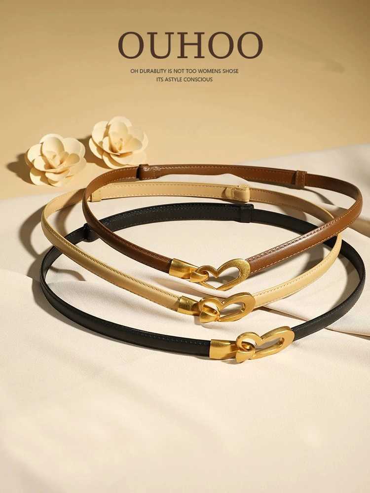 Luxury Luxury Womens Belt Real Leather Decorative All-Match Girdle Love Buckle Leather Belt New For Dress Sweater Coat Suit Jeans Y251210