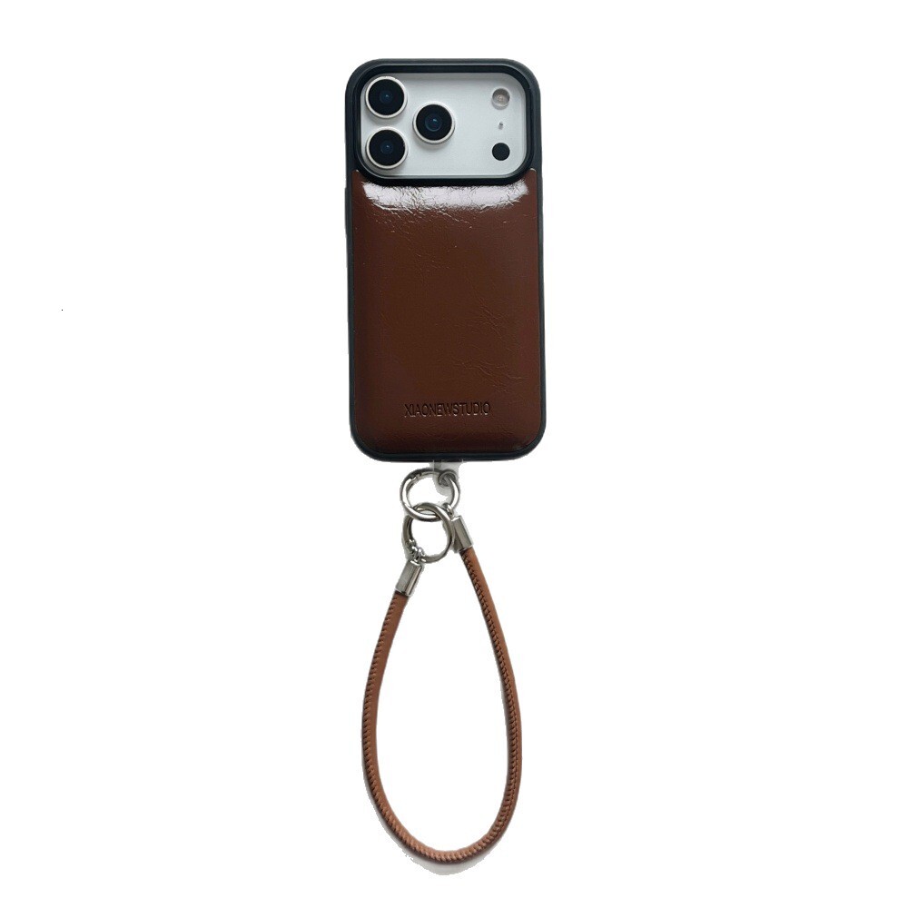 Solid Color Puff Oil Phone Case for Apple 17 Pro Max Korean Style iPhone 16 Leather 15 Shockproof Cover 14