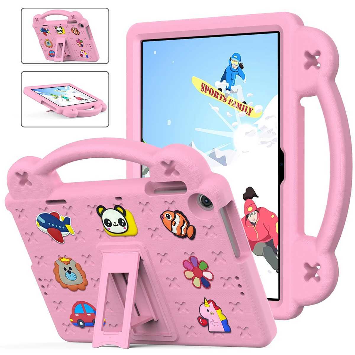 Kids EVA Bear Stand Case for Galaxy Tab A9 87 X110 Tab A9Plus X216 S7 S8 T870 S9FE X510 11 Tab A8 S6 Lite Cover Funda H251210