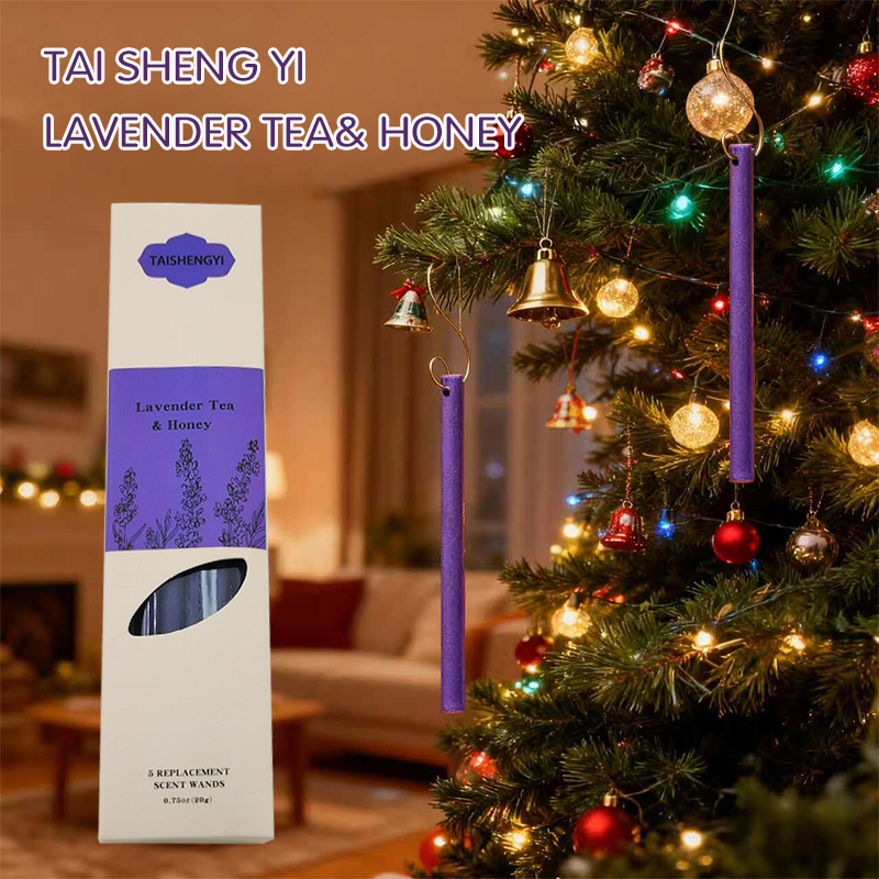 Incense Multi-Scent 5-Inch Scented Paper Sticks (5pcs + Hook) - Home & Auto Fragrance Sticks