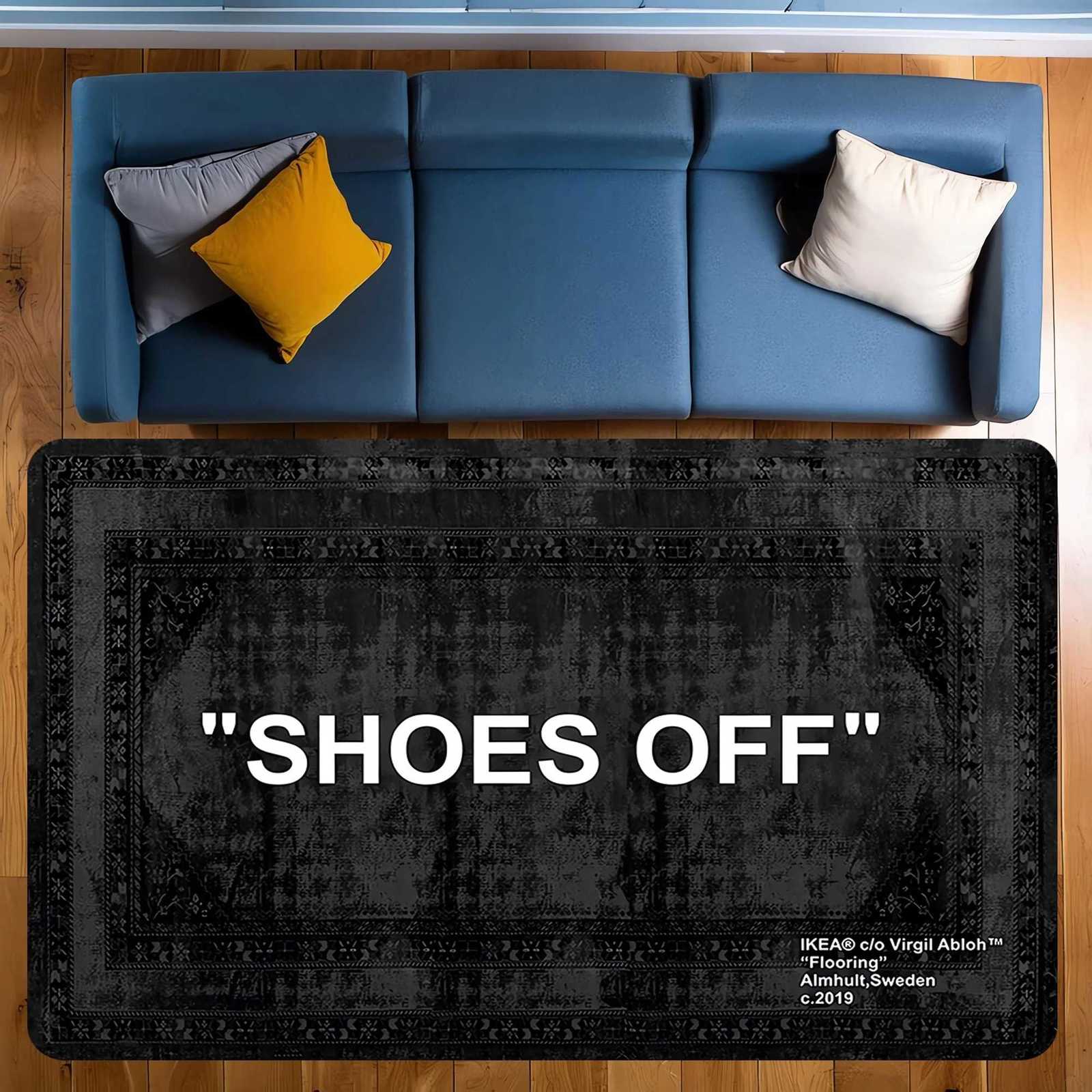 Speech series door mat durable anti slip carpet mat suitable for home decoration adding cleaning reminders at the door J260611
