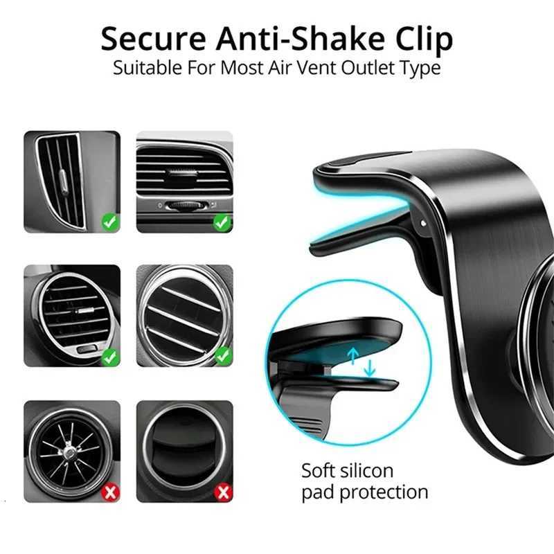 Car Magnetic Phone Holder Stand Air Vent Magnet Car Mount GPS Smartphone Mobile port In Car Bracket for iPhone Samsun C251210
