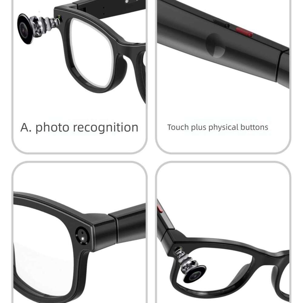 Famous Brand Smart AI Glasses Million Pixel HD Shooting Photo Translation Bluetooth Music Three In One Multifunctional designer Sunglasses