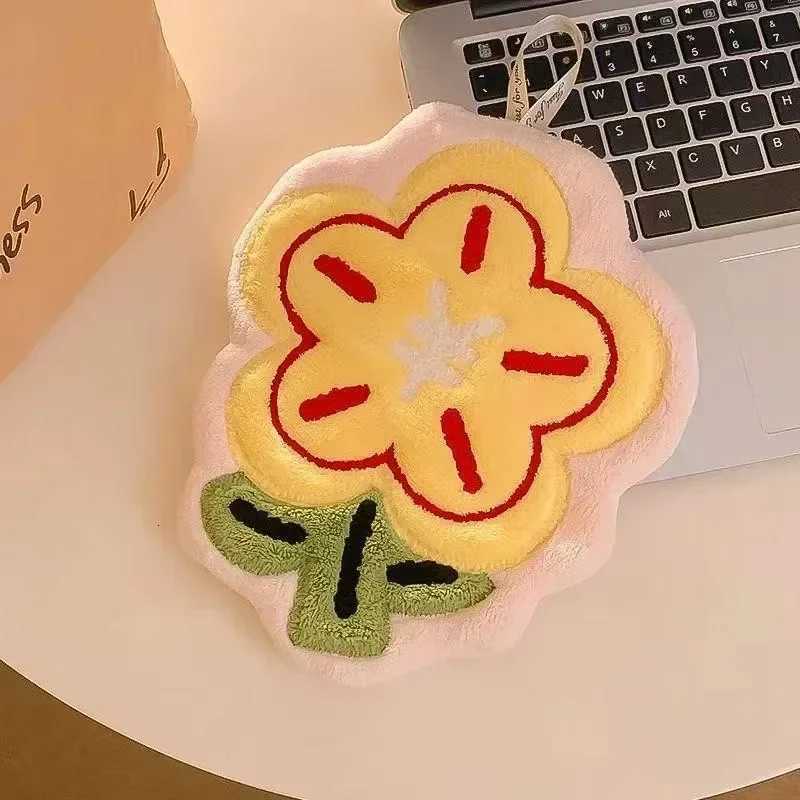 New Flower Shape Hand Towel Super Absorbent Cleaning Cloth Bathroom Kitchen Hanging Hand Wipe Thicken Handkerchief Dishcloth C251210