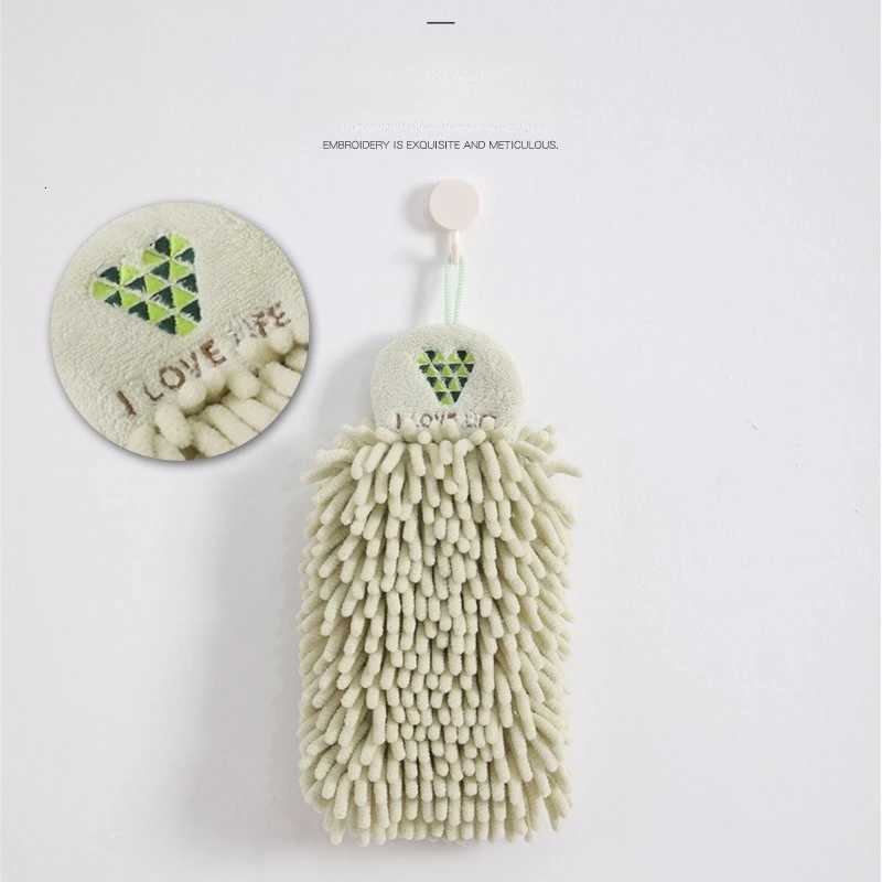 Chenille Hand Towel Absorbs Water Quickly Dry Hand Towel Square Cute Hanging Kitchen Rag Toilet Towel Hand Wipe Hand Towel C251210