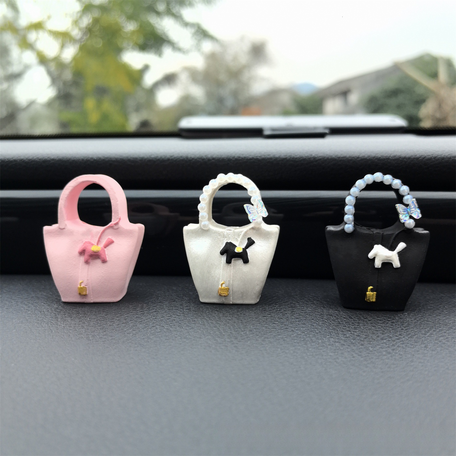 Air Vent Cute Plaster Ornament Colorful Pony Fragrance Car Accessories