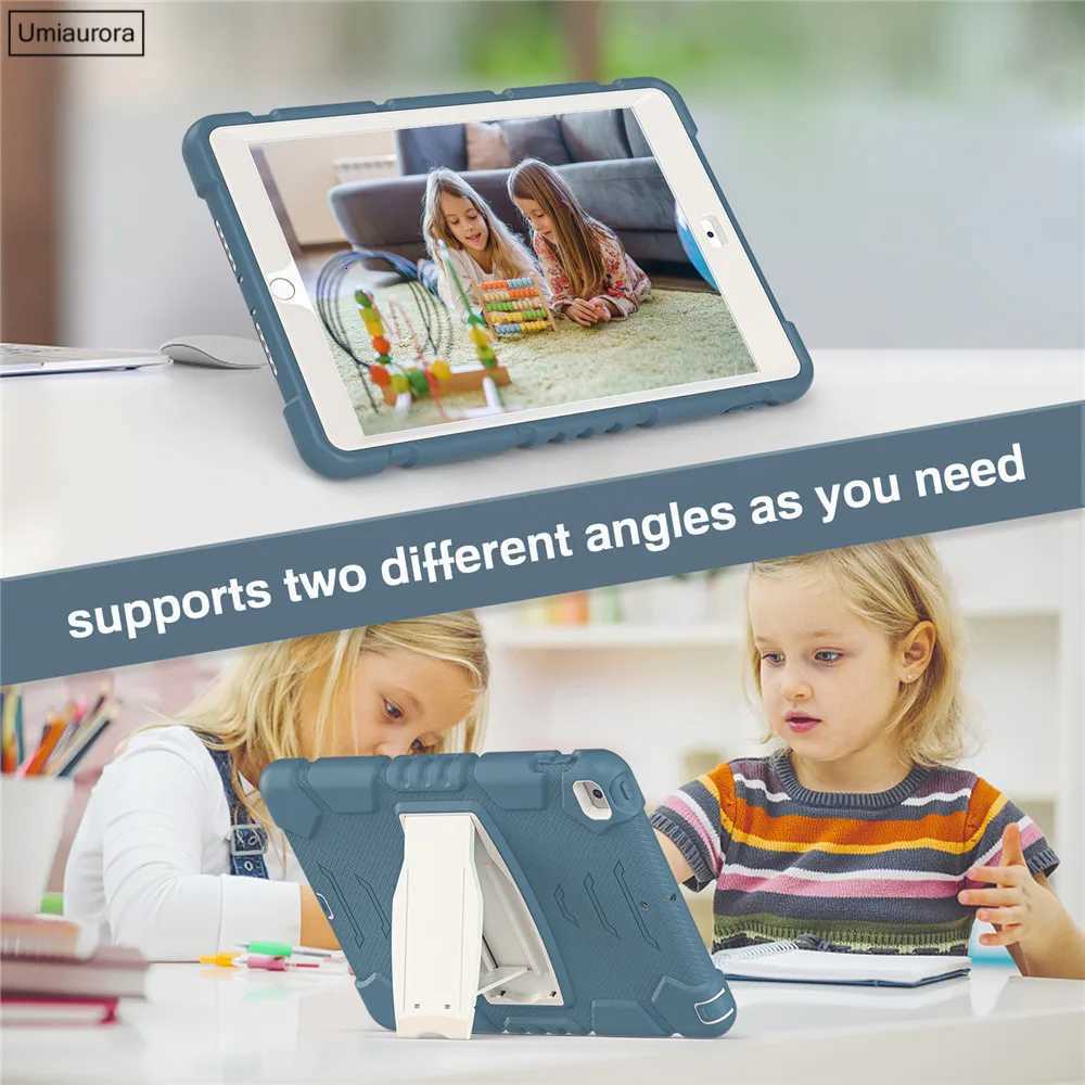For IPad Mini 4 5 6 Air 2 97 7th 8th 9th 102 10th Gen 109 Pro 105 11 inch 2022 or Case Kids Shockproof Stand Tablet Cover H251210