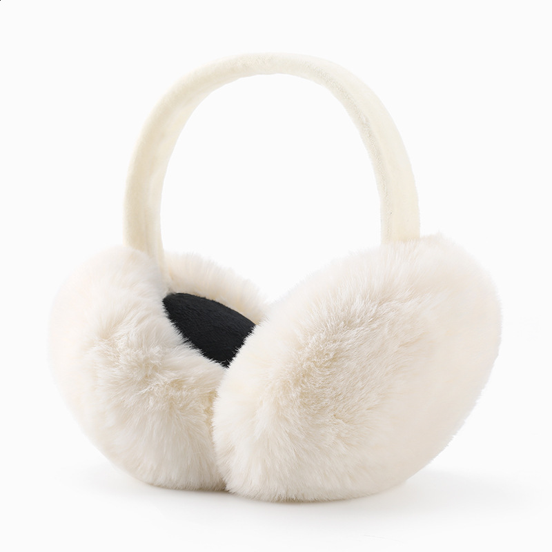 BOONJOVIA unisex mink ear muffs with velvet straps mens foldable ear muffs ious in winter 241202