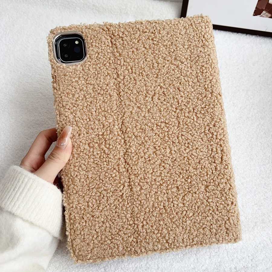 Fluff Leather Stand Tablet Cover For iPad Case Air Pro 2024 2025 MINI 3 4 5 6 7 8 9 10th Generation 97 105 109 102 11 inch H251210