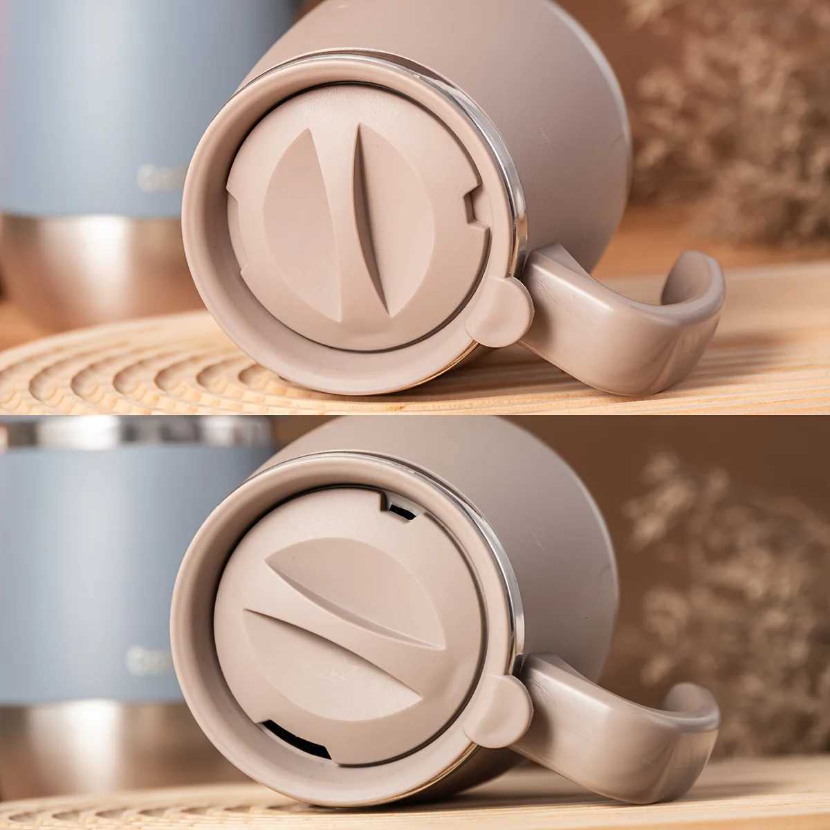 500ml Stainless Steel Vacuum Insulated Coffee Mug with Lid Double Wall Thermal Cup for Hot Cold Drinks Home Camping Gift C251210