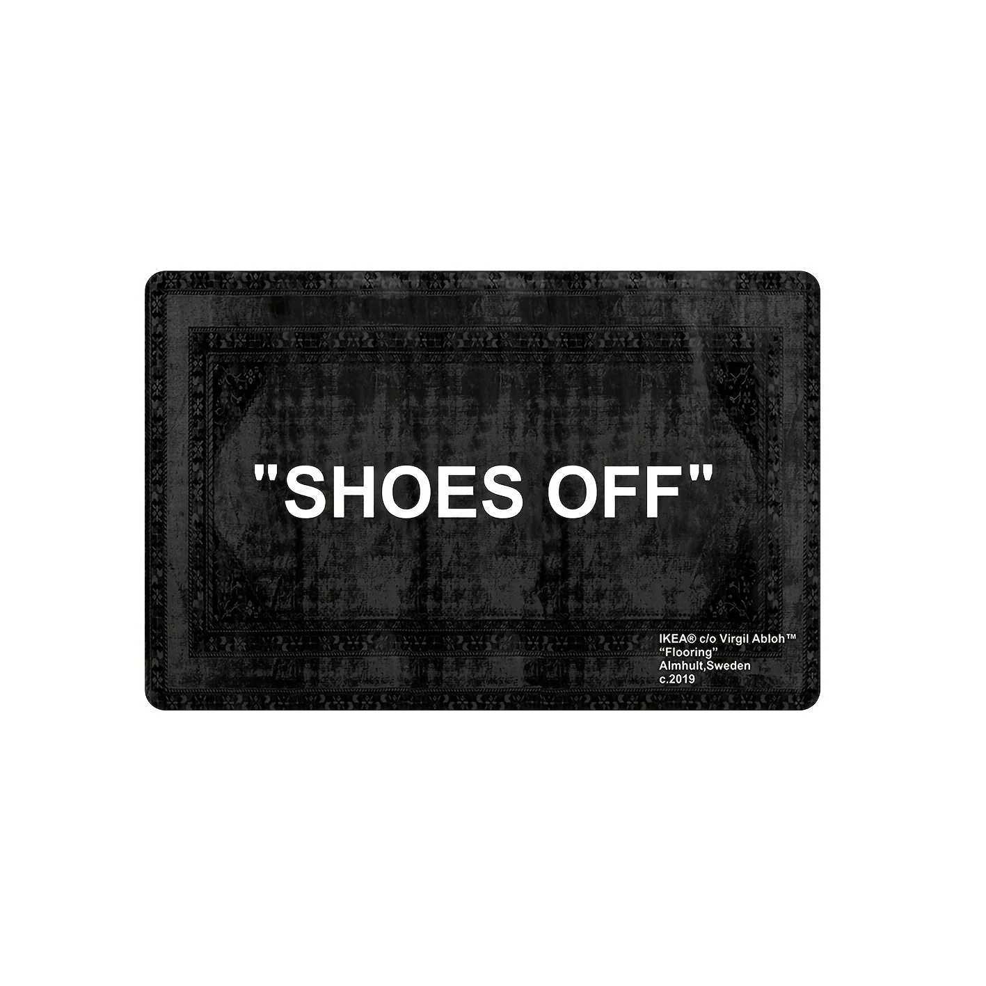 Speech series door mat durable anti slip carpet mat suitable for home decoration adding cleaning reminders at the door J260611