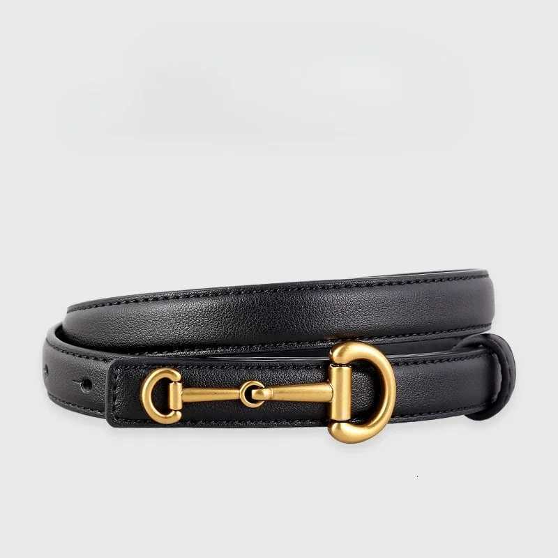 Luxury New Fashion High Quality Genuine Leather Belt Women Matching Jeans Gold Buckle Belt Womens Luxury Soft Black Belt Cinturones Y251210