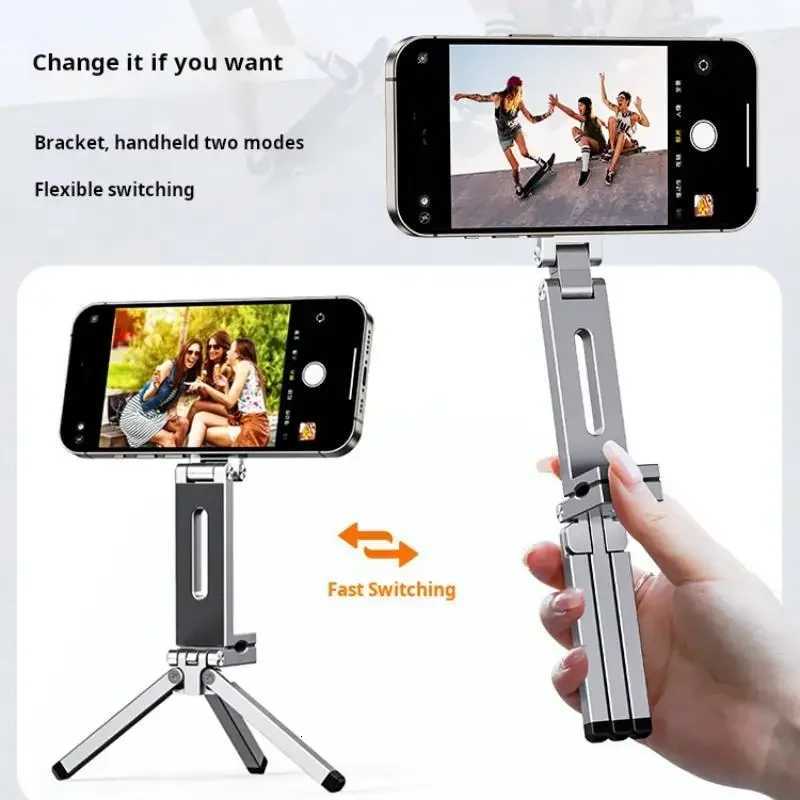 For Plane Phone Holder Portable Magnetic Phone Holder Aluminum Alloy 360 Rotating Foldable Tripod for Travel/Car/Desk C251210