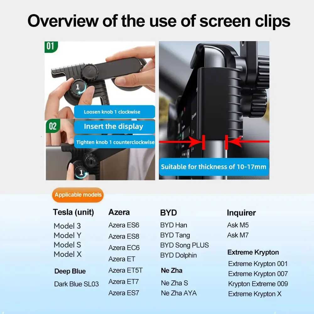 TEEQ For Tesla Model Y Junipe 2025 Model 3 HIGHLAND 2024 Cybertruck BYD Car Phone Mount Holder 15W Magnetic Wireless Charger C251210