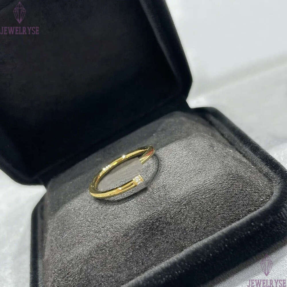 Nail Ring Luxury Designer Women Mens Top Quality V 18K Gold Plated Never Fade Couple Lover Engagement Promise Rings Diamonds Jewelry