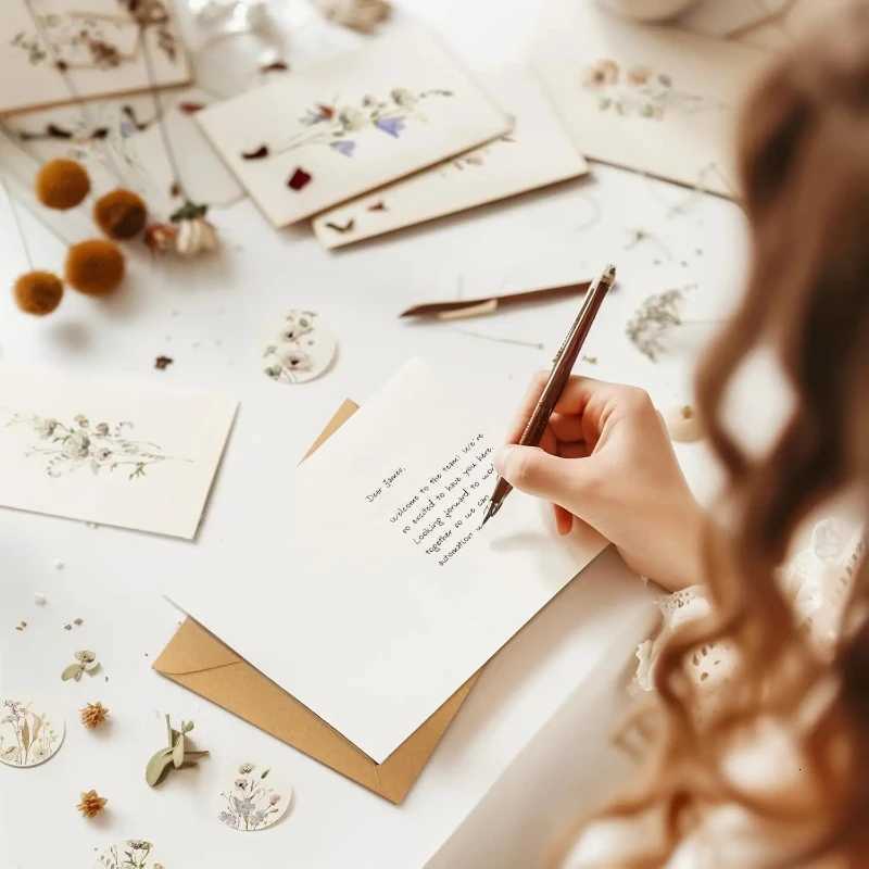 New Birthday Card Folded Card Set of 12 Cards Including Envelopes Birthday Gifts and Blessing Message Cards Greeting Cards H251210