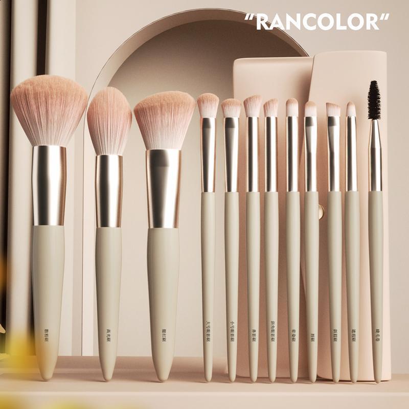 BEILI Pink Makeup Brushes Set Premium Foundation Contour Powder Blush Eyeshadow Highlighter Cosmetics Tool brochas de maquillaje 251015