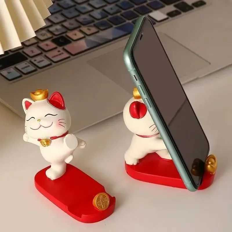 For Mobile Phones And Tablets Stand Cute Cartoon Cat Mobile Phone Stand Off Desk Decoration Suitable For Phones And Tablets C251210