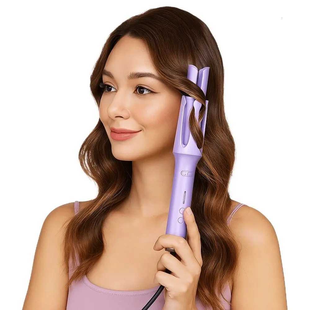 32mm Automatic Rotating Curler Big Wave Fast Heating Automatic Curler Iron US Plug Portable Styler Stick Does Not Hurt HairT251210