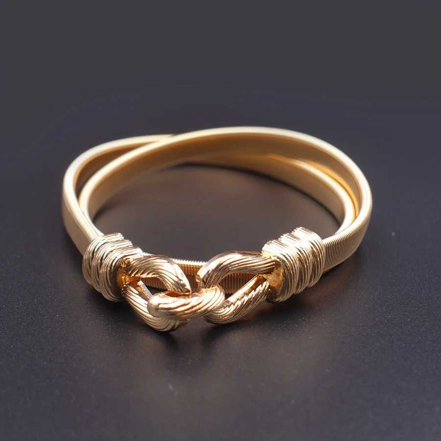 Luxury Elegant Summer Waist Chain - Adjustable Stretch Metal Belt for Dresses Holiday Date Night Jewelry Y251210