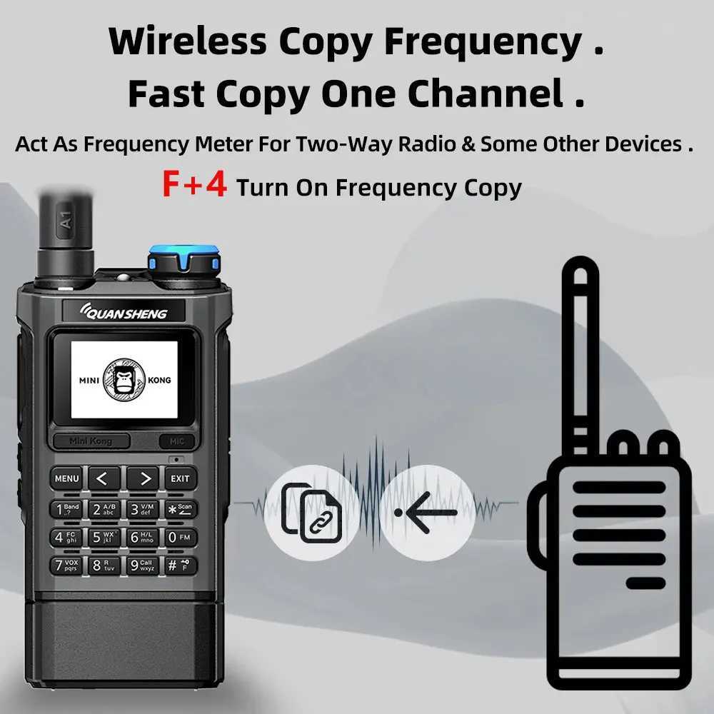 Quansheng UV K1 Mini Walkie Talkie Multi-Band Communication Two Way Radio Ham Amateur Long Range Wireless Set Transceiver M251210