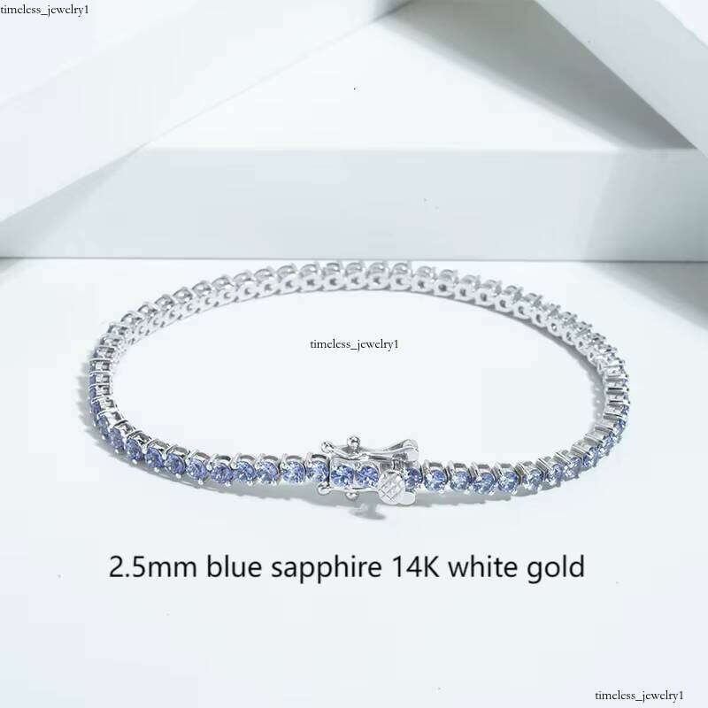 VVS Moissanite China Wholesale Starsgem Round Luxury Engagement 14k Yellow White Gold Lab Gemstone Emerald Ruby Sapphire Tennis Bracelet