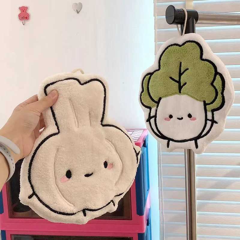 Kawaii Hand Towel Soft Absorbent Handkerchief Kitchen Towels Kitchen Bathroom Accessories Cleaning Cloth Hand Wipe C251210