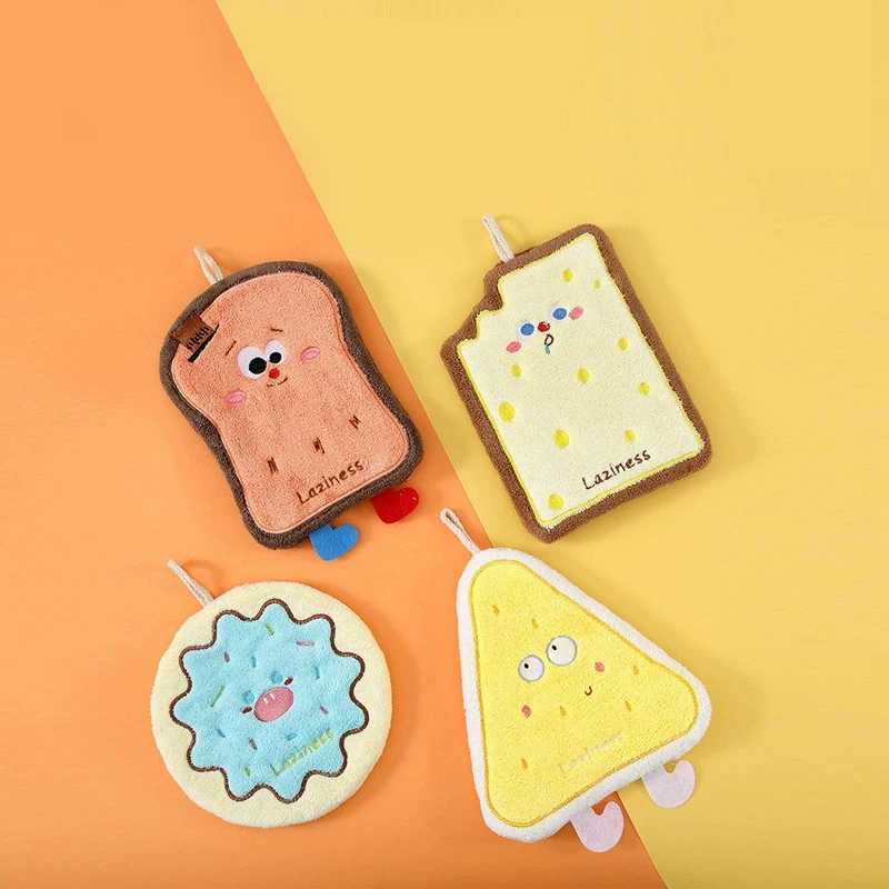 Cute Hand Towel Cherry Cake Super Absorbent Hanging Kitchen Towel for Hands Dishes Surfaces Quick-Dry Odor-Resistant C251210