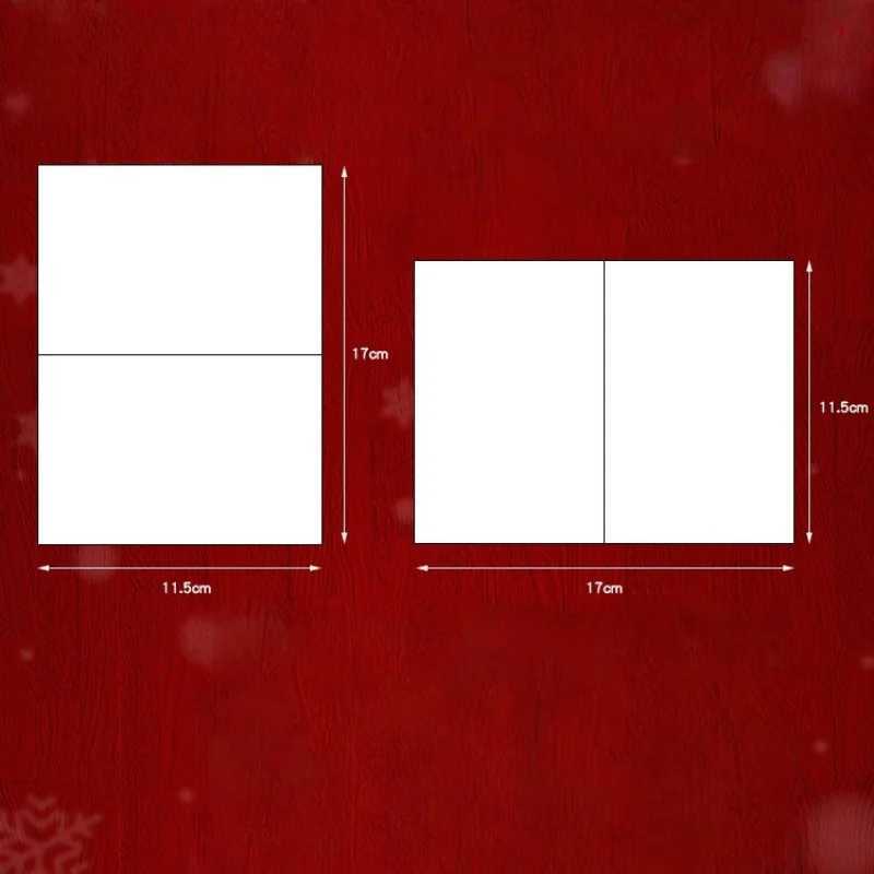 10pca Christmas Greeting CardChristmas Gift Box Thank-You Card Message Card Business Festival Thank You Blessing Postcard H251210