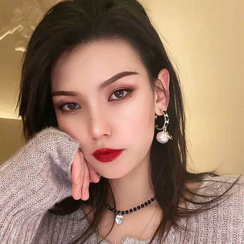 Luxury Design Tren Handmade Rope Pearl Circle Stud Earring Jewelry for Wen Y251210