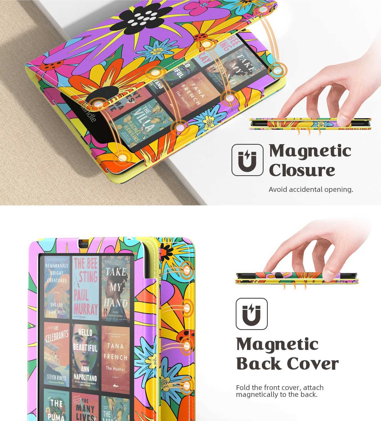 Case for 7 Kindle Paperwhite 12th Gen 2024 Slim PU Shell Cover Case with Auto-Wake/Sleep for 68 Kindle Paperwhite 11th 2021 H251210