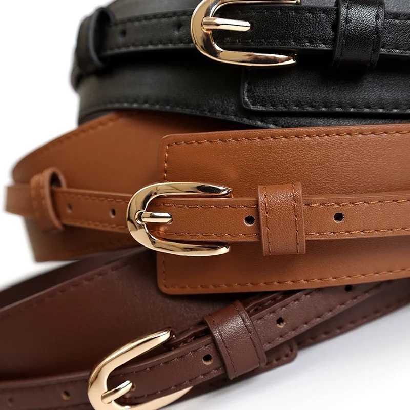 Luxury Premium Wide Leather Belt - Crafted with Genuine Leather Classic Pin Buckle Elegant Vintage Design - Perfect for Women Y251210